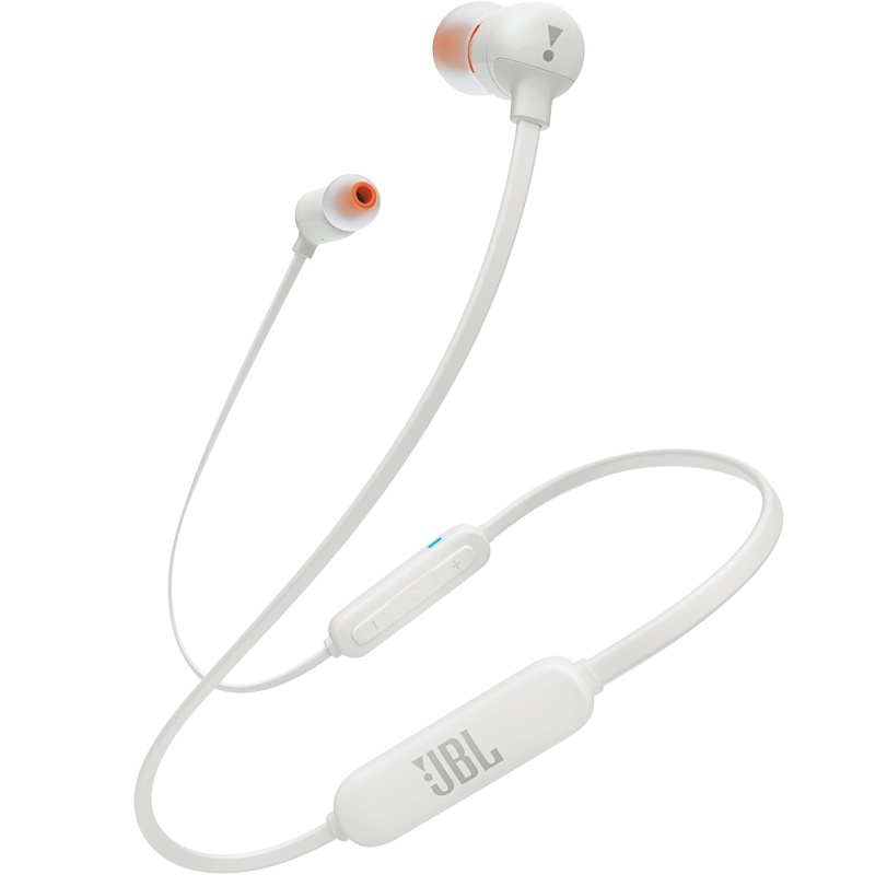 JBL T110 BT蓝牙耳机无线入耳式运动耳机耳麦通用手机音乐耳塞低音 白色