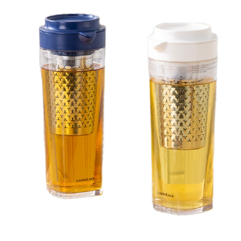 乐扣乐扣冷水壶夏季家用大容量密封冷凉水壶水杯耐热茶水分离带茶隔