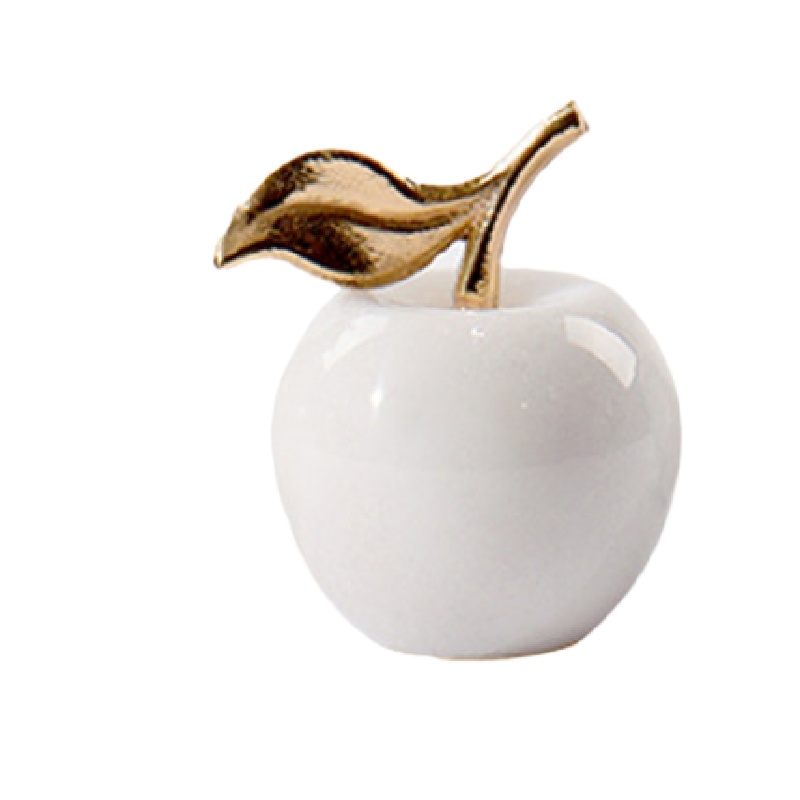 大理石苹果摆件8*10CM