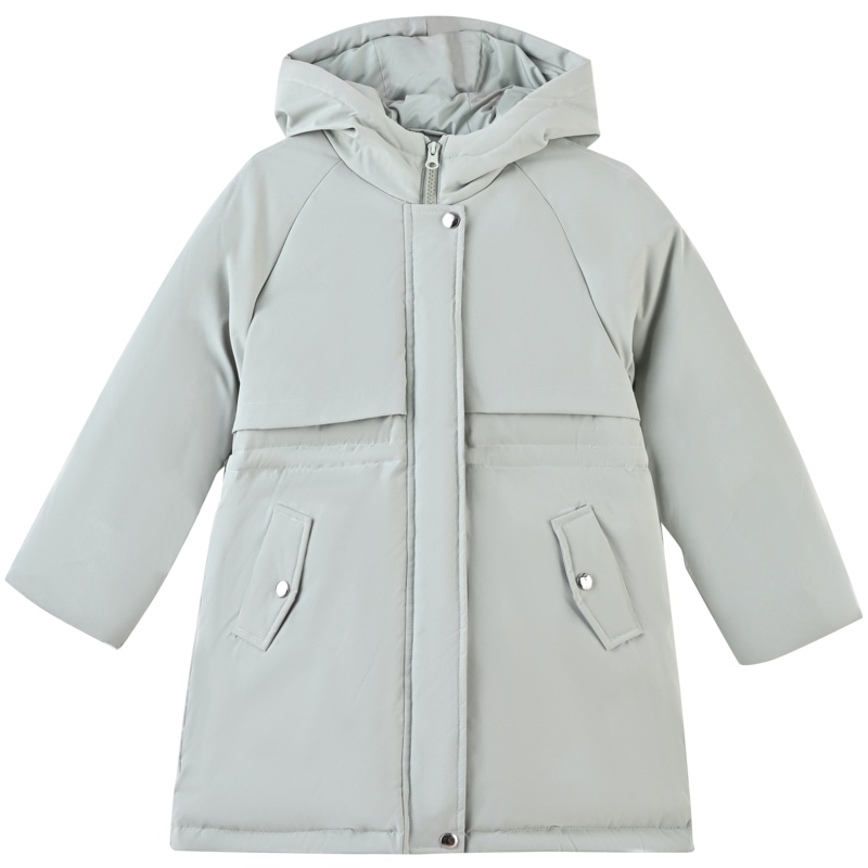 铅笔俱乐部女童加厚中长款羽绒服年冬季新款儿童90绒保暖外套