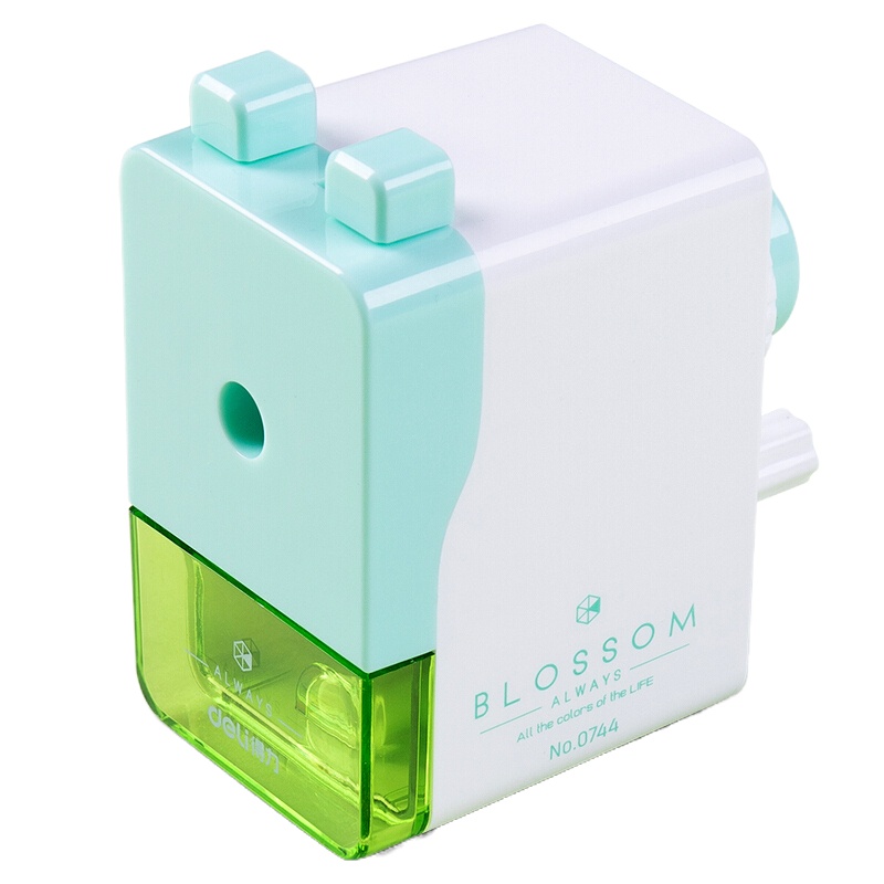 得力(deli) 0744削笔机 蓝色 (单只装)(起订量不足24只不发货(J)