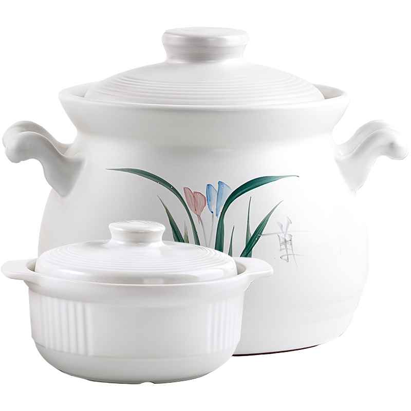 砂锅煲汤砂锅家用大容量砂锅套装古达耐高温陶瓷煲土锅熬粥炖锅 汤煲3200送1000ML3口之家建议款