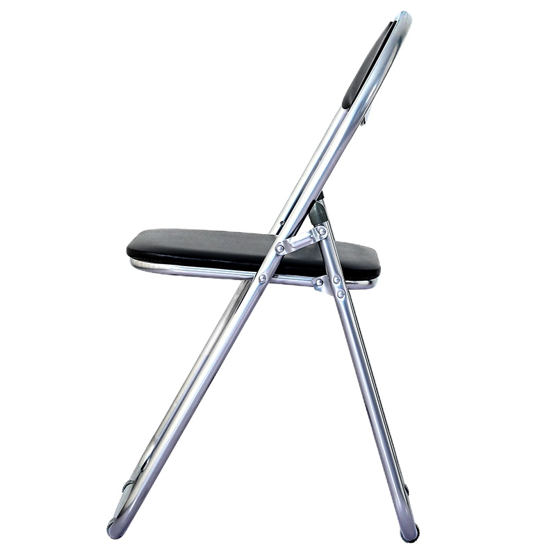 震天下 黑色折叠椅子 靠背椅办公椅 桥牌椅