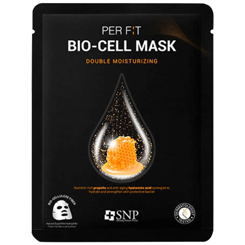 [蜂胶&透明质酸]SNP 双重保湿 新肌蜂胶面膜 5片/盒 强度补水保湿 提亮肤色 韩国进口