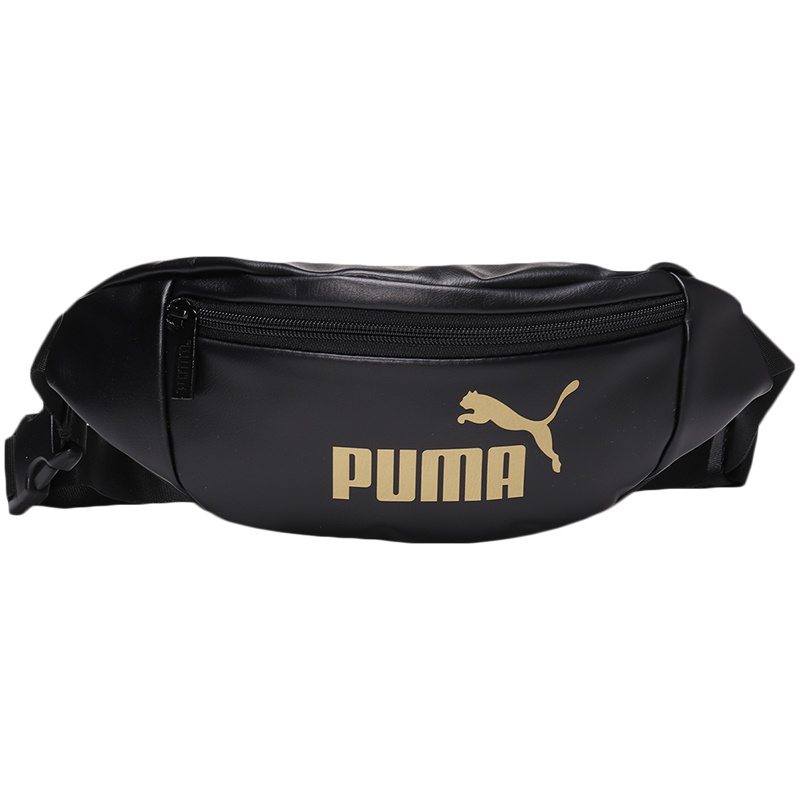PUMA彪马女包金标时尚皮质单肩包腰包斜挎包胸包076734