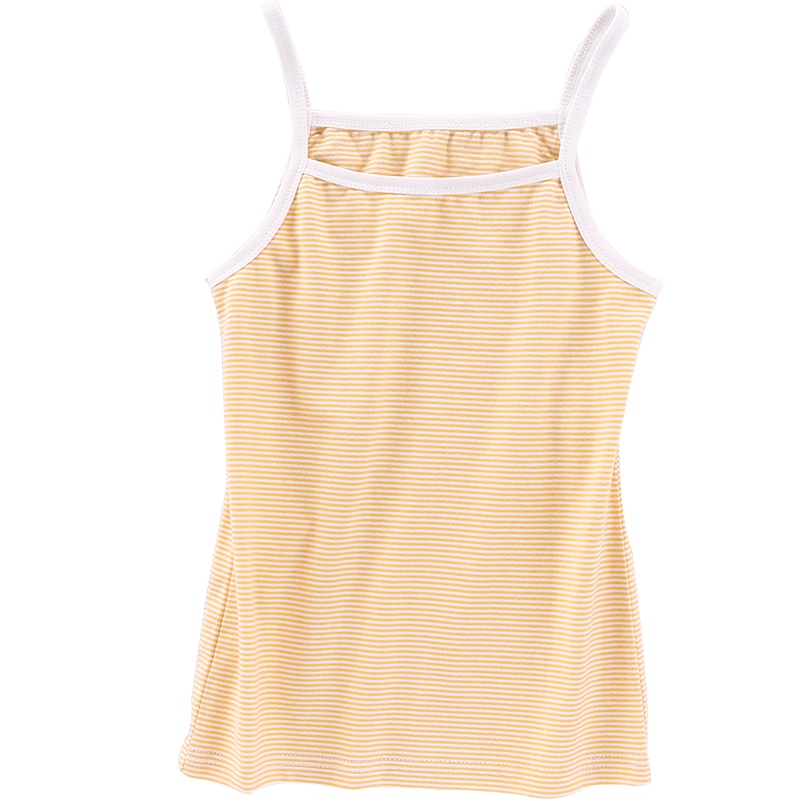 小红豆童装女童吊带背心A类儿童棉内衣中大童宝宝夏季打底条纹小背心