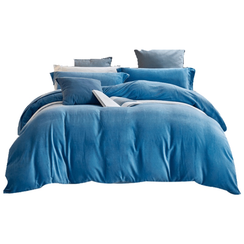 维科家纺棉拉舍尔四件套暖睡康四件套冬季保暖套件1.5m1.8m套件