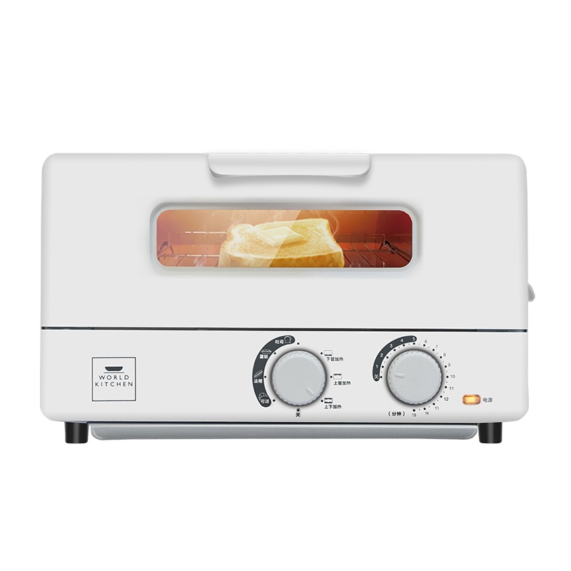 美国康宁 12L多功能小型电烤箱家用迷你烘焙多功能小蛋糕WK-KS-12-01-KZ