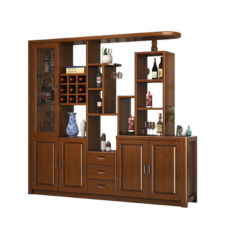 月影梳桐实木间厅柜中式客厅隔断柜玄关酒柜家具现代中式简约门厅柜