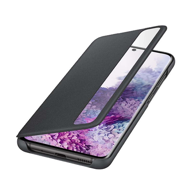 三星GalaxyS20+5G原装镜面保护套 S20Ultra智能翻盖手机壳手机套 S20保护壳免翻盖智能休眠接听电话