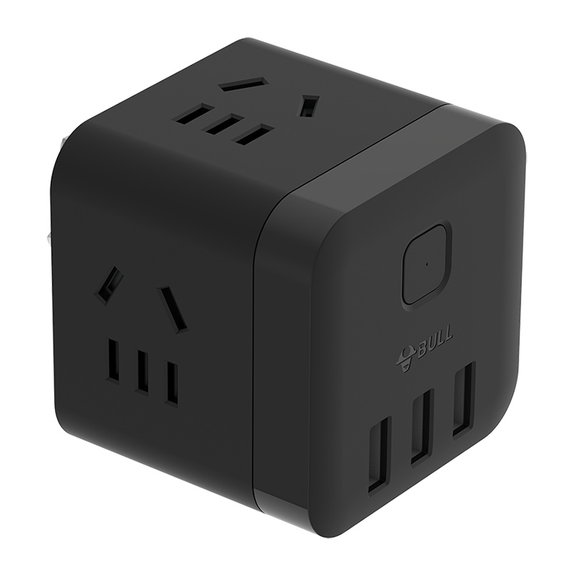 公牛(BULL)魔方USB插座 GN-U303WH无线黑色魔方USB插座/插线板/插排/排插/接线板/拖线板