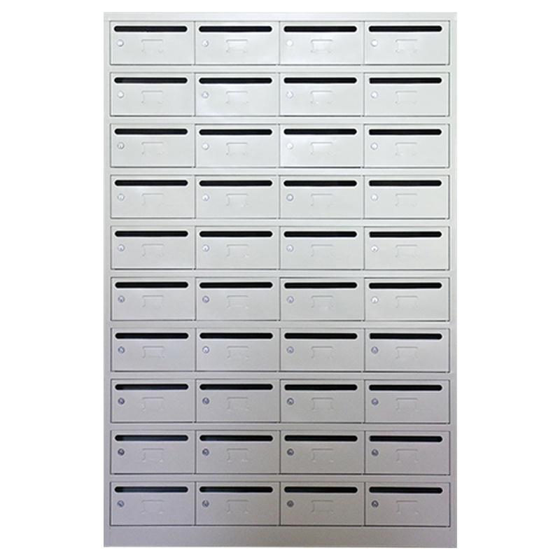 汉诺鑫威钢制信报箱小区多门信报柜带锁投递柜室外可定制40门信报箱