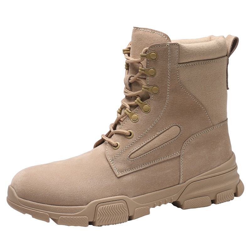 策乐(cele)马丁靴男高帮冬季猪皮靴子男靴冬季加绒沙漠靴英伦雪地靴男HY-8700