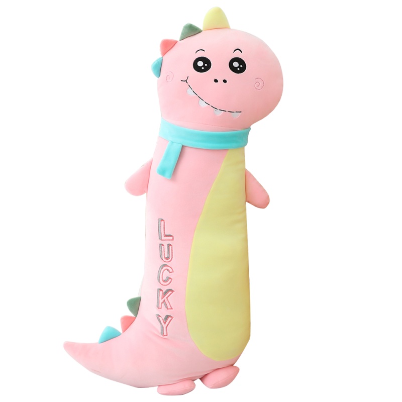 鸱吻恐龙毛绒玩具ins网红抱枕可爱布娃娃睡觉女孩生日礼物送闺蜜女友(90cm 粉色 抱枕)