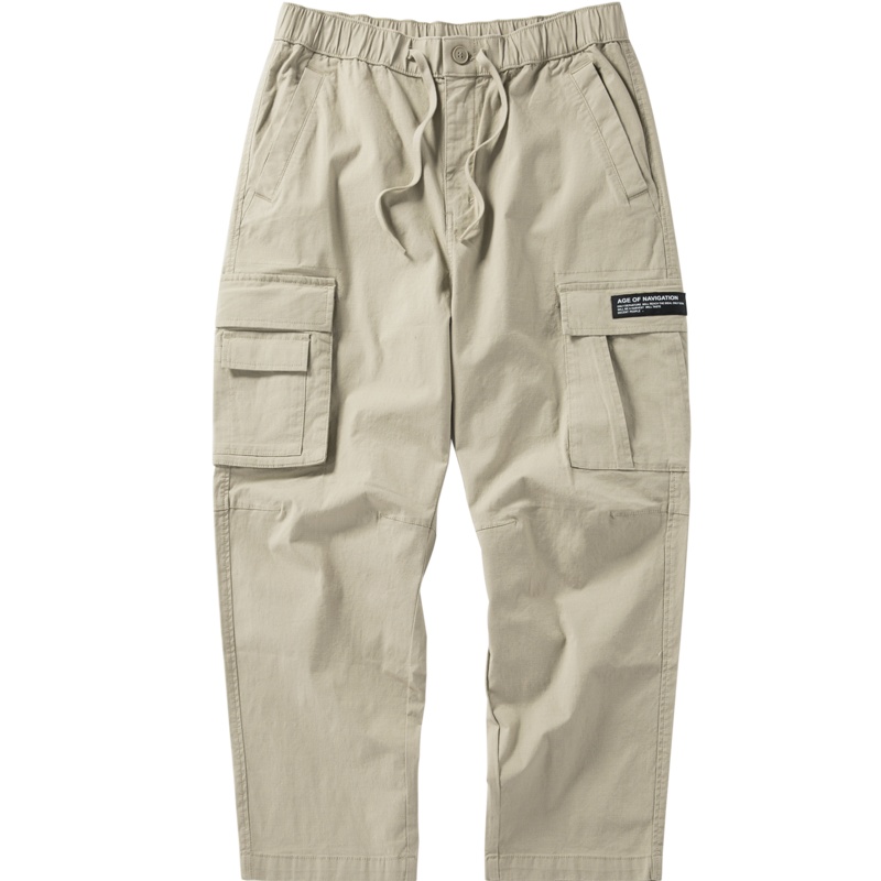 【满198减100预估价：65】森马休闲长裤男春秋潮流韩版工装直筒裤宽松九分裤子男ins潮