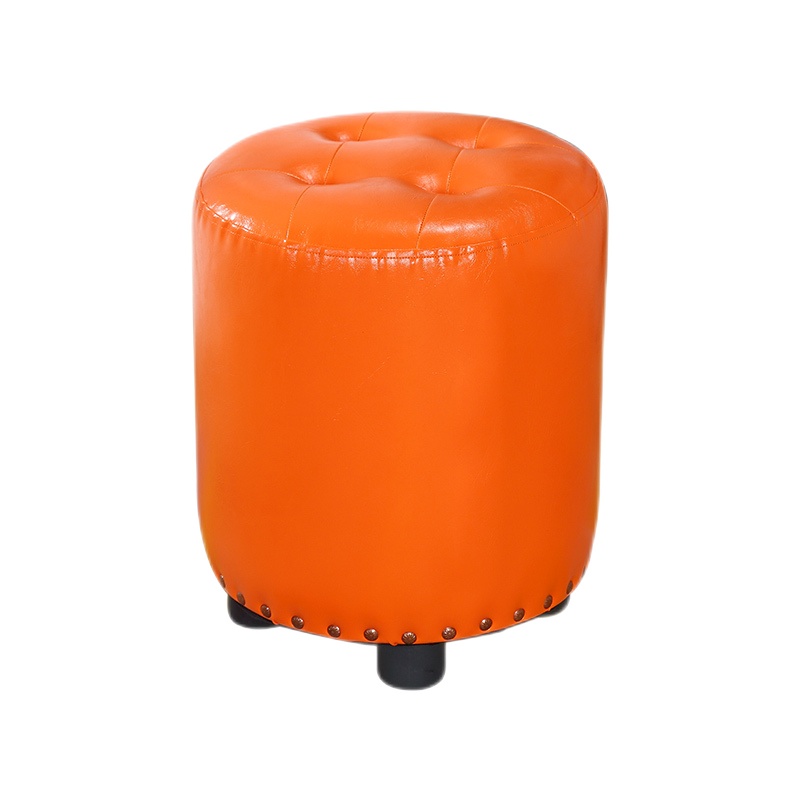 凳子网红方凳家用圆凳皮凳皮墩美式客厅沙发凳北欧试衣间换鞋矮凳