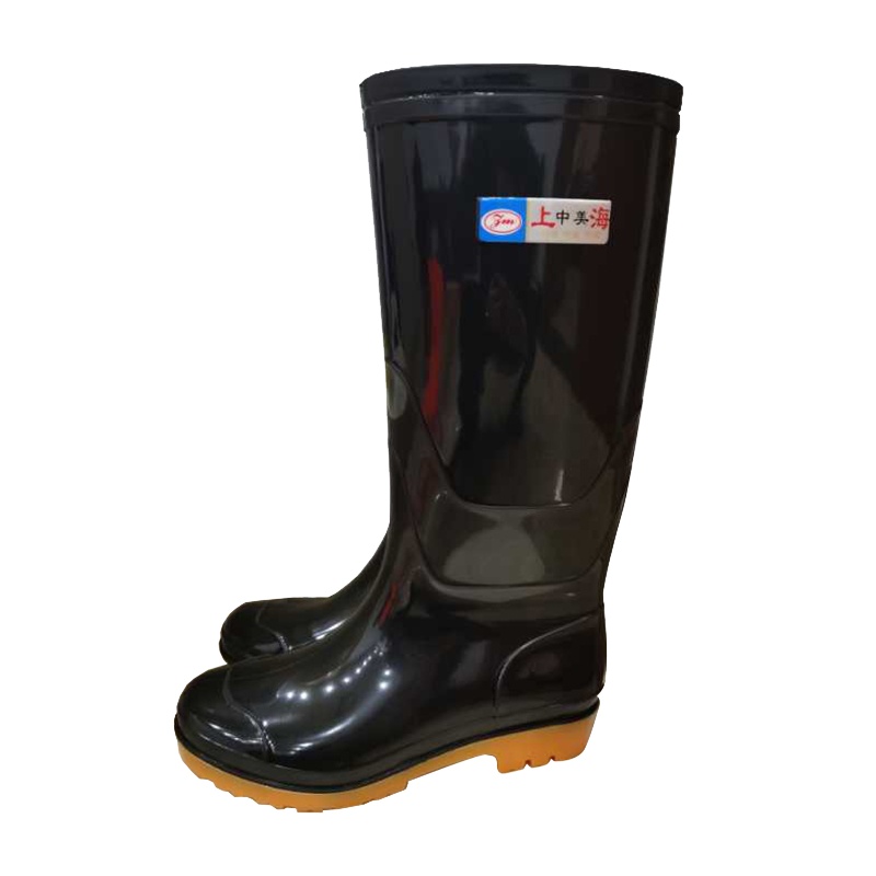 雨鞋 SCP-B008 PVC工地劳保用品防滑耐磨黑色雨鞋 39码-44码 （单位：件）