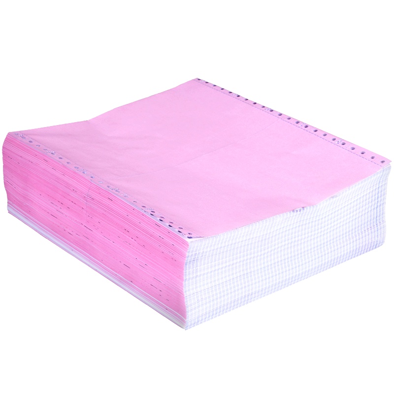 得力(deli)241-6 六联一等分整张二等分三等分彩色电脑打印纸撕边