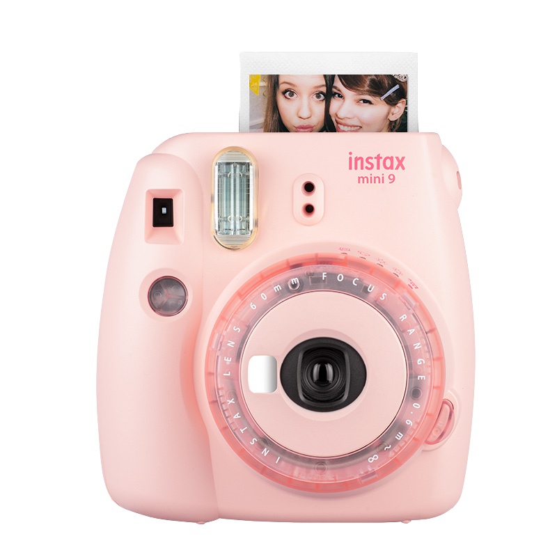 富士(FUJIFILM)INSTAX 立拍立得一次成像 胶片相机 mini9 (mini8升级款) 蜜桃粉 果冻相机