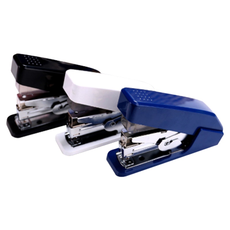 得力(deli) 0466合金省力型订书机 装订器 小型装订机 适用 24/6- 26/6针 装订用品 财务用品颜色随机