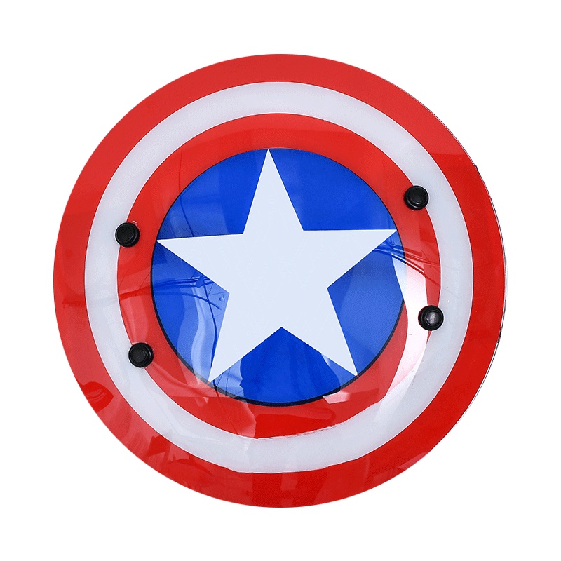 防爆盾牌保安手持PC盾牌美国队长彩色盾圆型盾牌安保装备