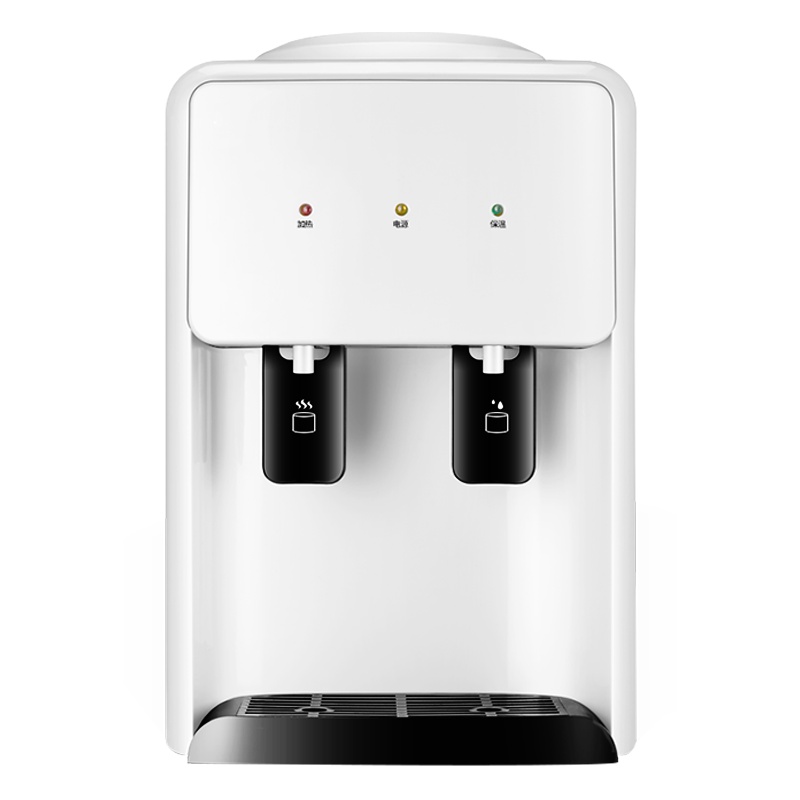 尚朋堂饮水机台式冷热型家用迷你制冷制热饮水机小型节能饮水机办公室饮水器宿舍开水机 LS-2D 白色 冰温热