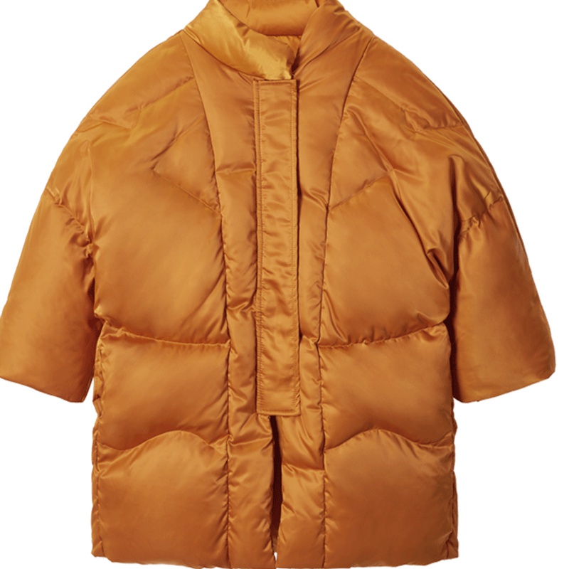 minipeace太平鸟童装女童羽绒服中长款秋冬装90绒小立领保暖外套