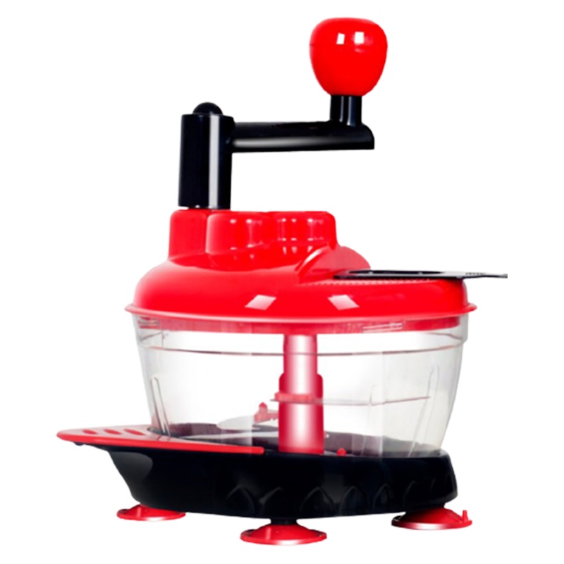 手动绞肉机家用手摇大型碎菜机鼎锅居切菜器搅拌机刀片肉丸大号多功能_2.5升特大号五刀片-K44