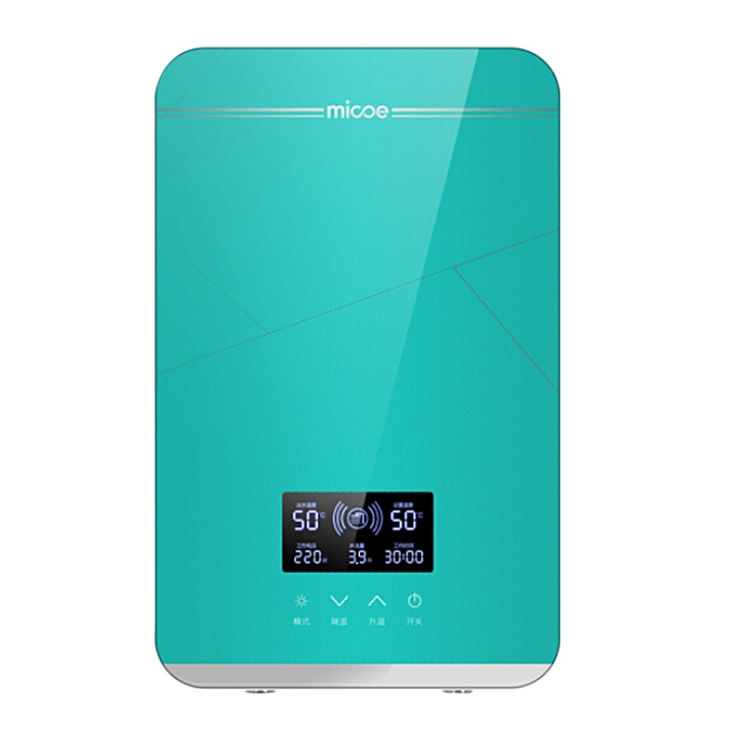 四季沐歌(MICOE)DSK-H85-M08即热式电热水器智能恒温即开即热快速热直热变频洗澡淋浴家用 8500W翡翠绿