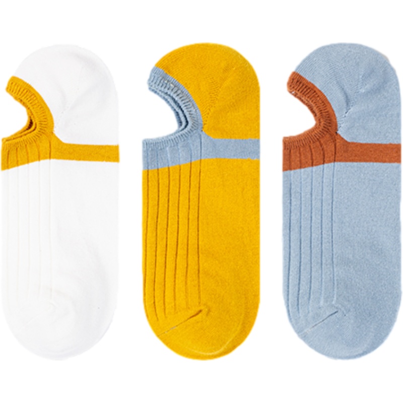 蓓乐妃男袜子夏季棉质薄款短袜吸汗低帮不掉跟浅口船袜学生青少年春夏季ins潮百搭短袜子