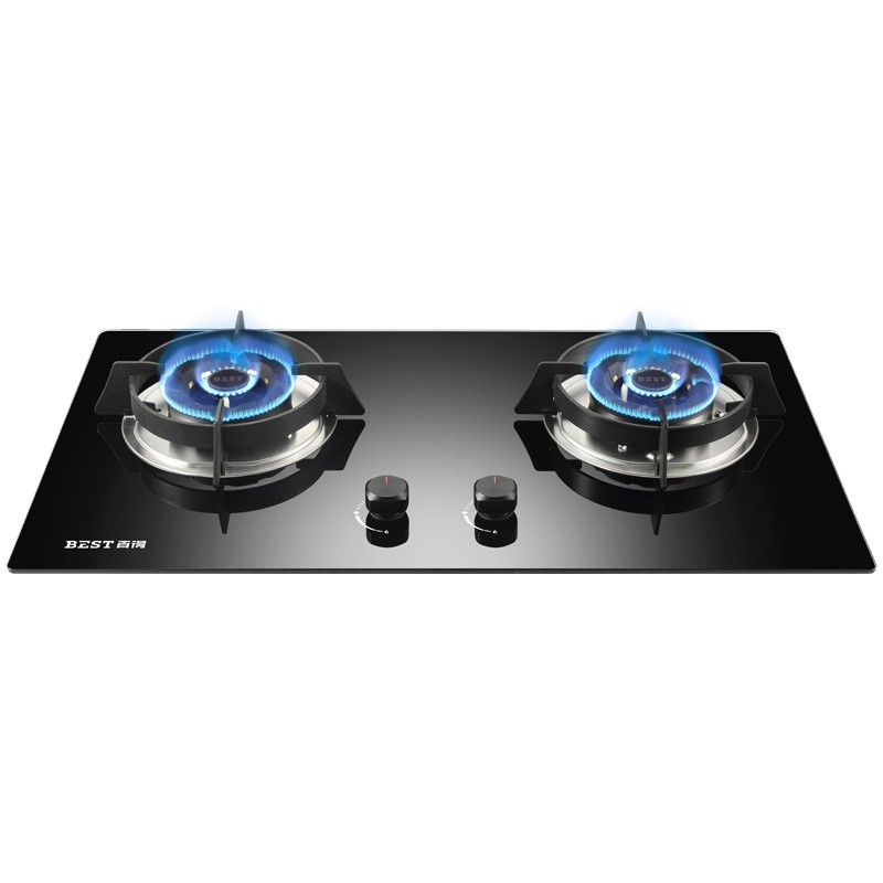 华帝百得(BEST)燃气灶煤气灶双灶嵌入式灶具台嵌两用钢化玻璃猛火炉灶台式灶台炉具双眼灶煤气炉天然气DZ41B