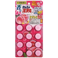 [临期清理,介意勿拍]KOBAYASHI小林制药 清洁洗净丸管道疏通剂 下水道马桶除菌消臭 蜜桃味 12片 固体