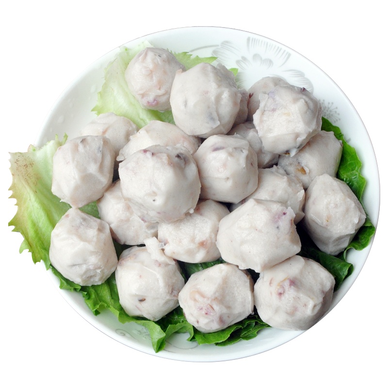 【99元任选6件】千渔旺鱿鱼海参丸手工海鲜鱼丸火锅丸子新鲜手打鱼丸速冻丸子250g 烧烤煮汤麻辣烫关东煮食材 火锅丸料