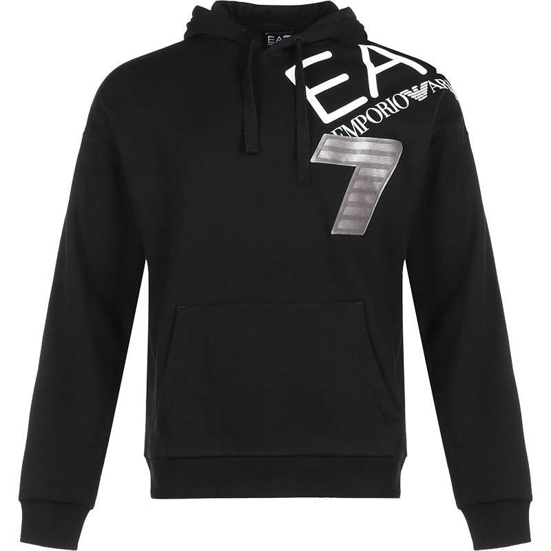 EMPORIO ARMANI EA7 阿玛尼 棉质 加绒款连帽卫衣运动衫 6HPM32 PJ07Z