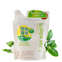 资生堂惠润(SUPER MiLD)柔净(绿野芳香)洗发露 替换装 400ml 两袋装