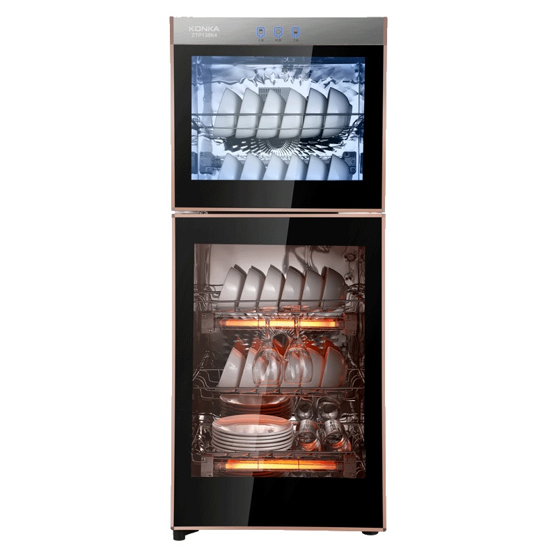 康佳(KONKA)ZTP168K5 消毒柜消毒机 消毒碗柜 厨房商用立式消毒柜家用 臭氧高温 二星级大容量 120L双门