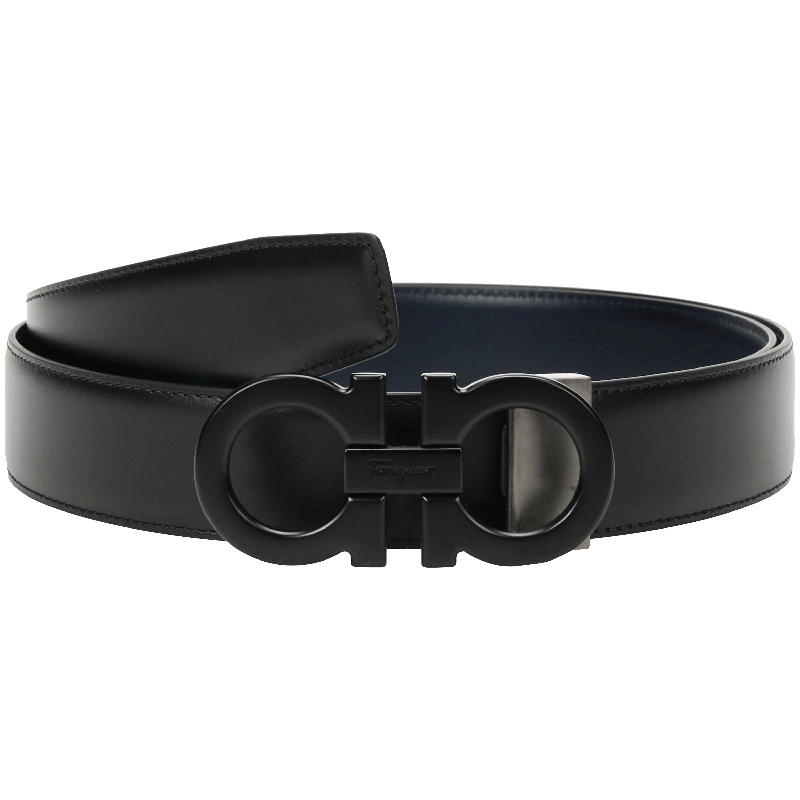 Salvatore Ferragamo 菲拉格慕 男士牛皮板扣双面腰带 679710