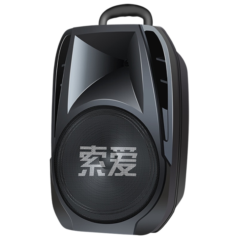 索爱(soaiy)广场舞音响音箱手提便携式蓝牙音箱播放器卖场促销大功率蓝牙扩音器 8英寸重低音 SA-T7[双咪版]