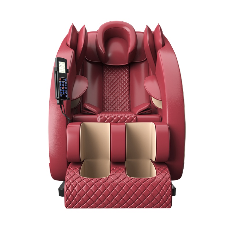 [免安装 送到家]鸣仁堂按摩椅家用全身小型多功能豪华电动太空舱颈椎揉捏推拿老人旗舰款金红色