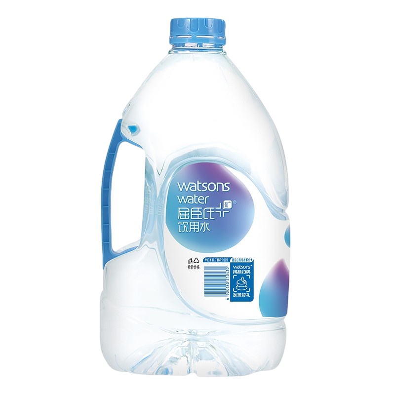 屈臣氏(Watsons)矿泉水4.5L*4桶整箱大桶水(添加矿物质)家庭单位饮用水