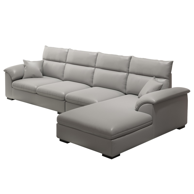 现代简约头层牛皮皮艺沙发四色可选多样组合懒人沙发DB1575