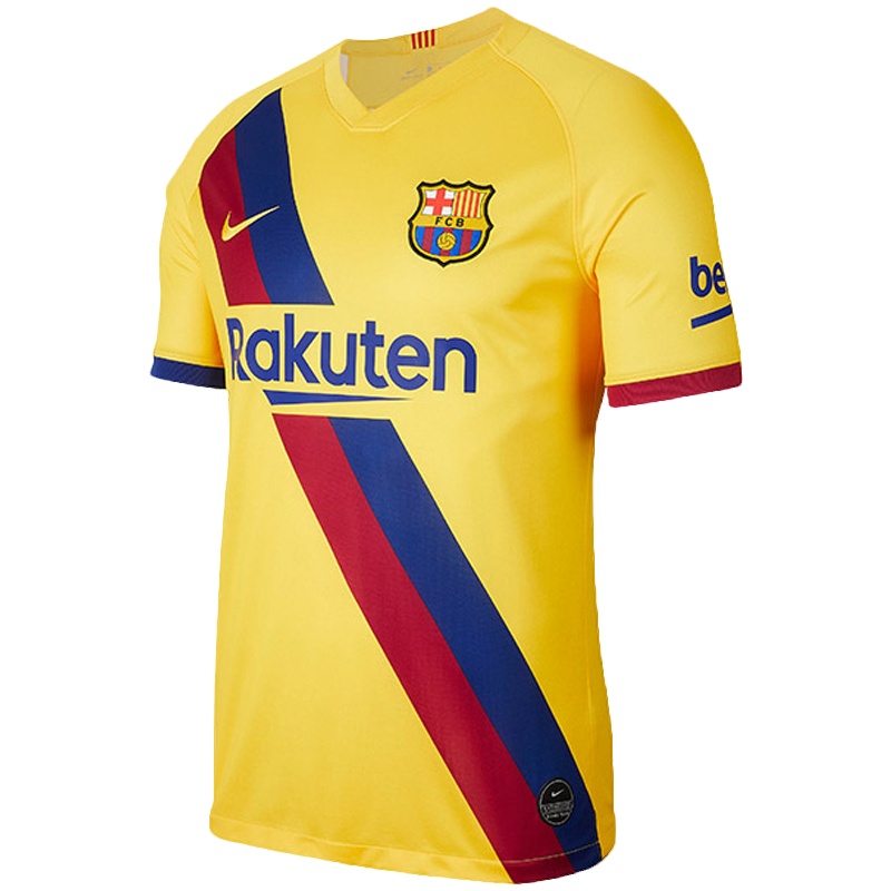 NIKE耐克巴塞罗那19-20赛季球迷版巴萨客场短袖足球服 AJ5531-728