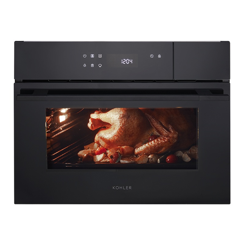 科勒(KOHLER)家用嵌入式多功能蒸汽烤箱60L大容量搪瓷内胆智能电烤箱蒸箱二合一蒸烤箱一体机K-26591T-NA