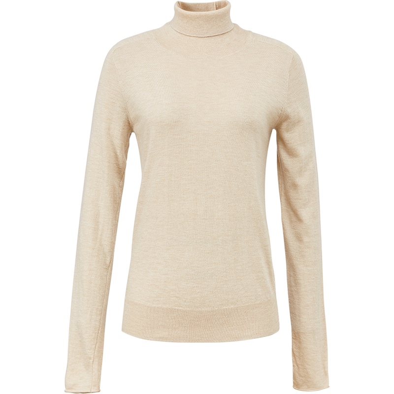 MECITY女装冬季新款多色高领修身薄款打底针织衫女