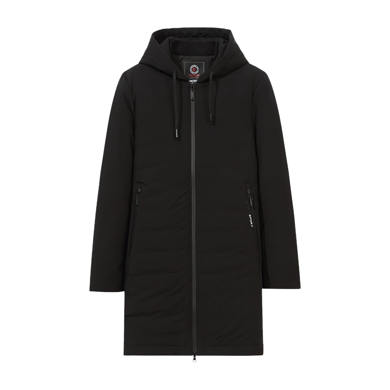 阿仕顿男装羽绒服韩版潮中长连帽休闲羽绒服冬季青年上衣外套男EG60092