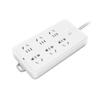 公牛双排插座(6个3位/250V/10A/2500W/含开关) GN-109K 5米