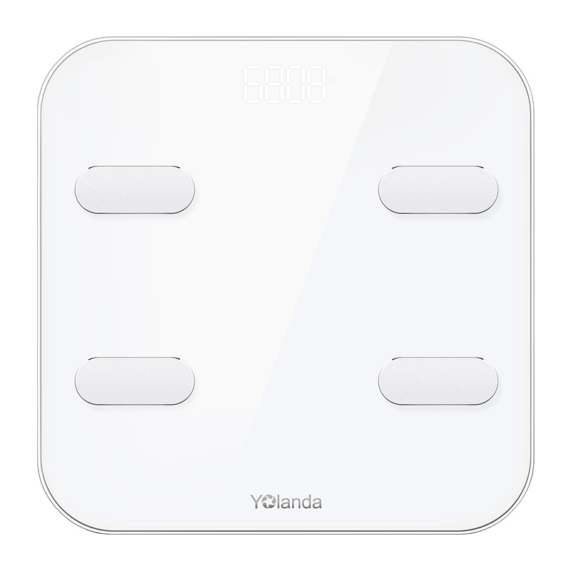云康宝(Yolanda)智能体脂秤 华为智慧生活生态产品 WiFi+蓝牙双模体脂秤 可测心率电子秤 家用精准体重秤