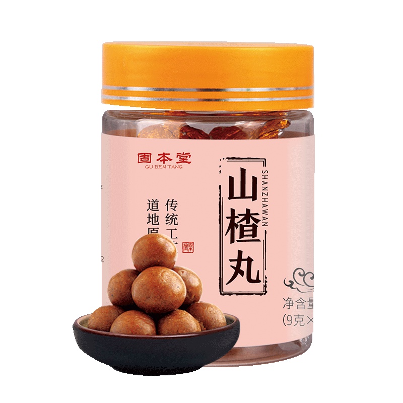 固本堂山楂108g丸状即食含陈皮芡实茯苓山药枣蜜丸