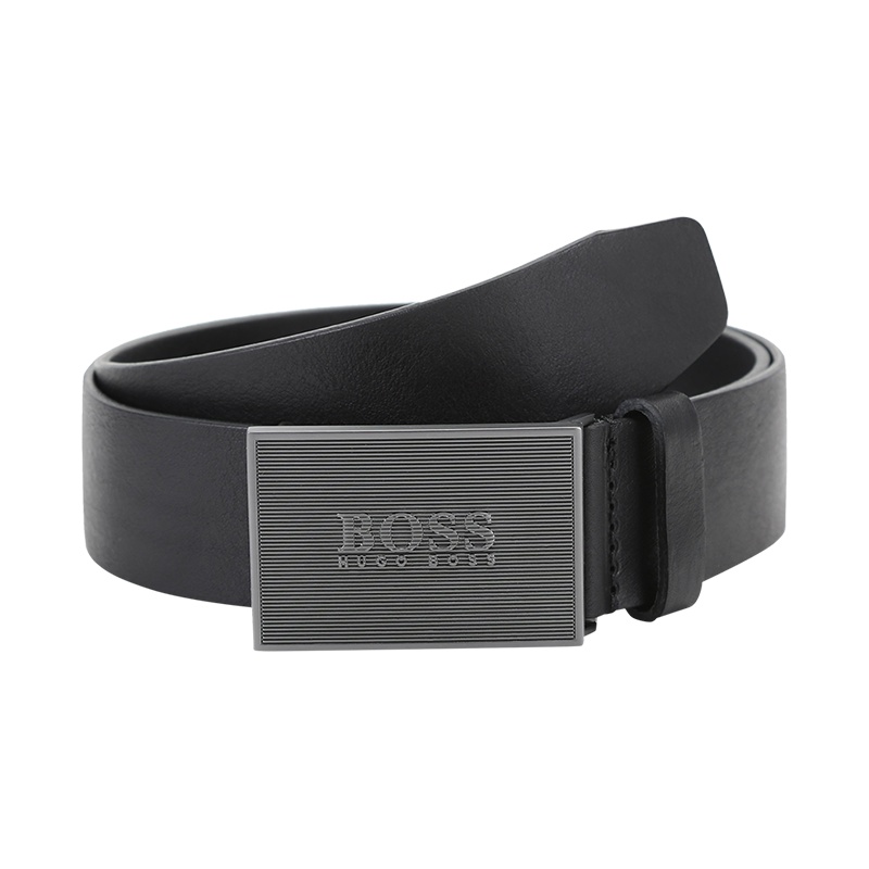 HUGO BOSS 雨果博斯 男士 皮革板扣式皮带腰带50455366