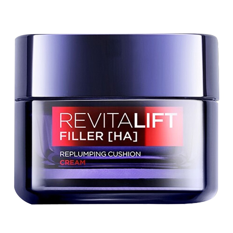 LOREAL欧莱雅 复颜玻尿酸水光充盈导入乳霜50ml 零点霜(女士面霜 高浓度玻尿酸 孚玻因淡纹)